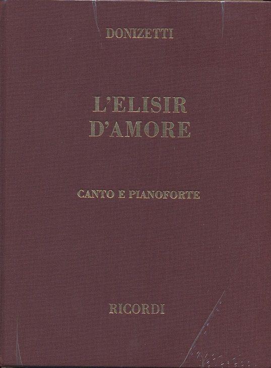 L'elisir d'amore - Ed. Tradizionale - Opera Completa